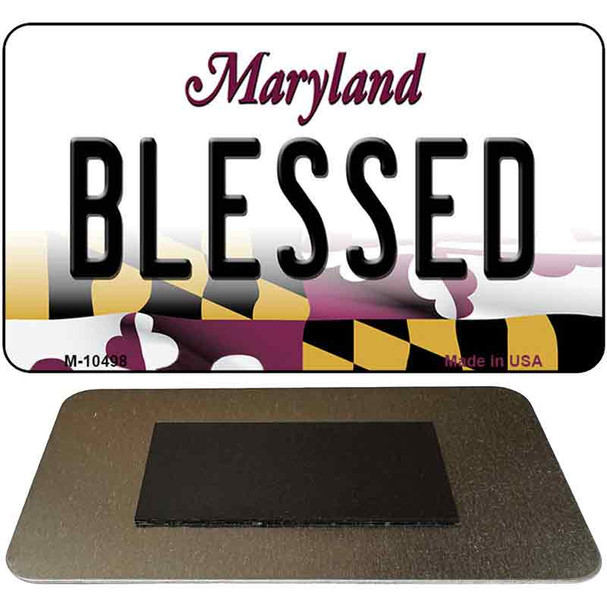 Blessed Maryland State License Plate Tag Magnet M-10498