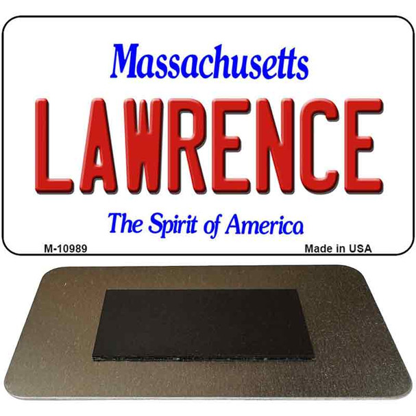 Lawrence Massachusetts State License Plate Tag Magnet M-10989