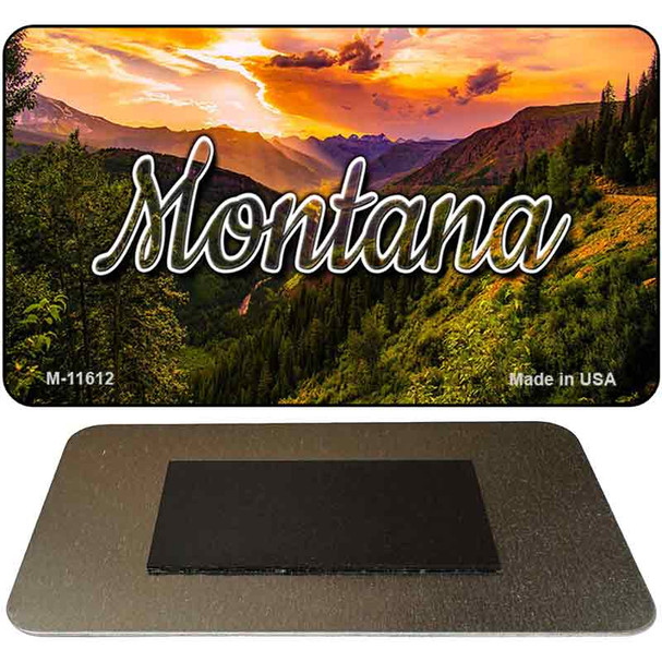 Montana Forest Sunset Magnet M-11612