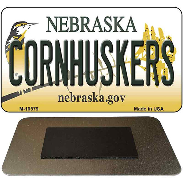 Corn Huskers Nebraska State License Plate Tag Magnet M-10579