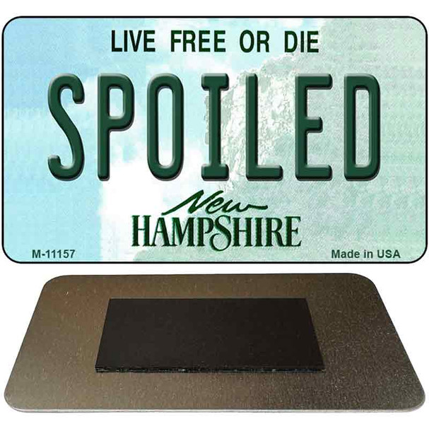 Spoiled New Hampshire State License Plate Tag Magnet M-11157