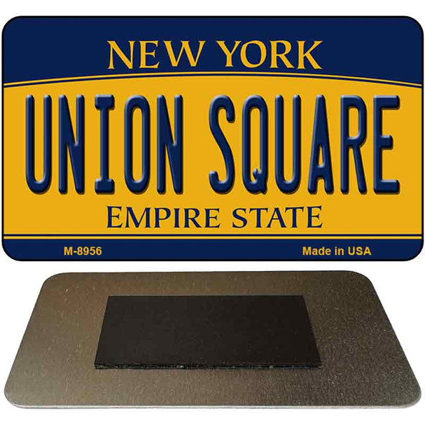 Union Square New York State License Plate Tag Magnet M-8956