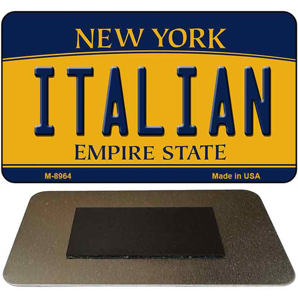 Italian New York State License Plate Tag Magnet M-8964