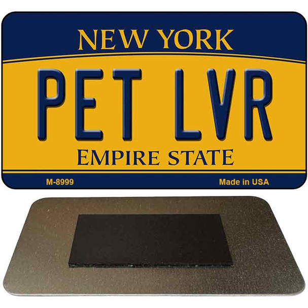 Pet LVR New York State License Plate Tag Magnet M-8999