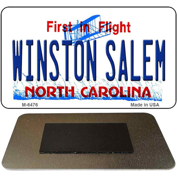 Winston Salem North Carolina State License Plate Tag Magnet M-6476
