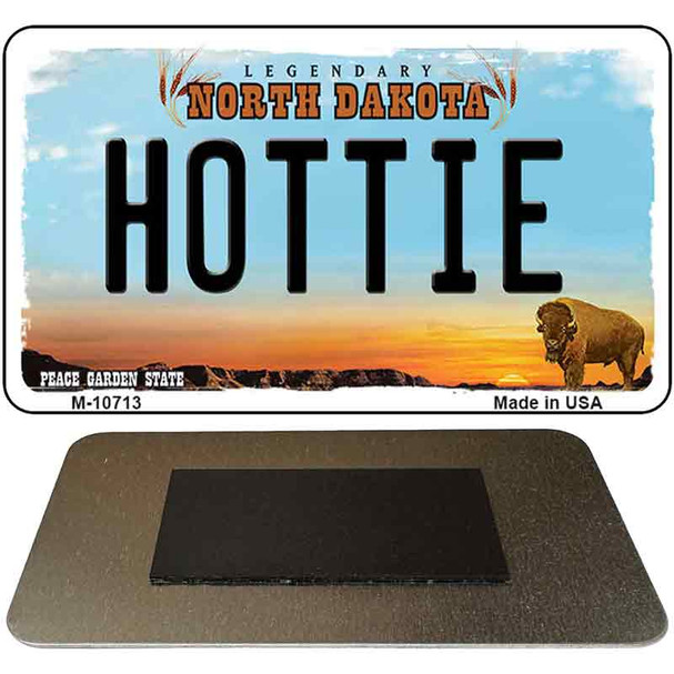 Hottie North Dakota State License Plate Tag Magnet M-10713