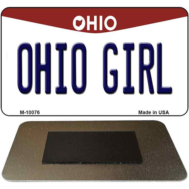 Ohio Girl Ohio State License Plate Tag Magnet M-10076