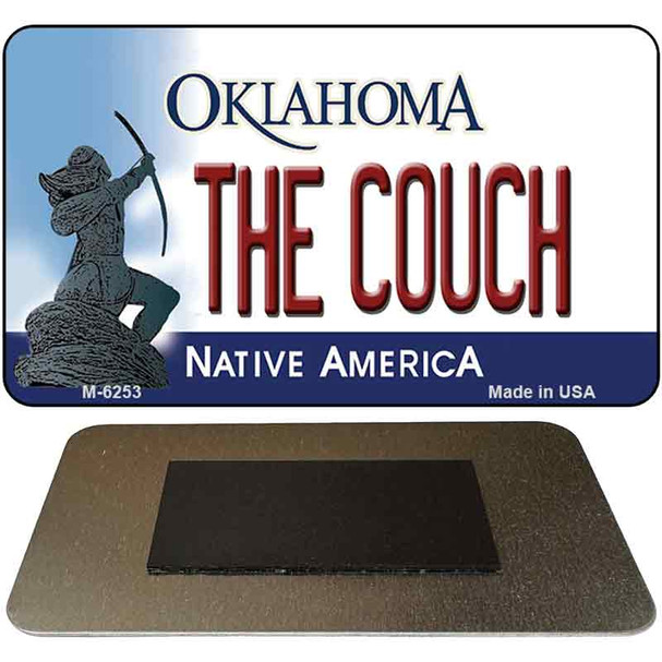 The Couch Oklahoma State License Plate Tag Novelty Magnet M-6253