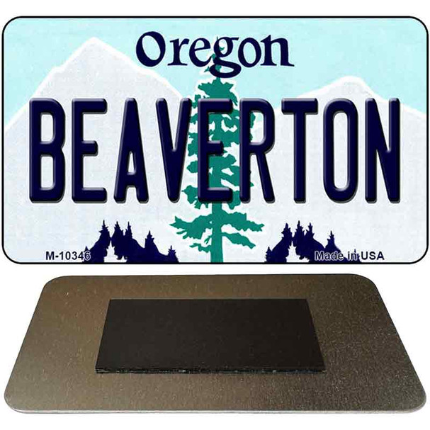 Beaverton Oregon State License Plate Tag Magnet M-10346