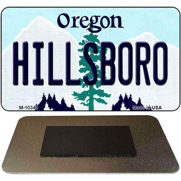 Hillsboro Oregon State License Plate Tag Magnet M-10348