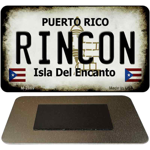 Rincon Puerto Rico State License Plate Tag Magnet M-2869