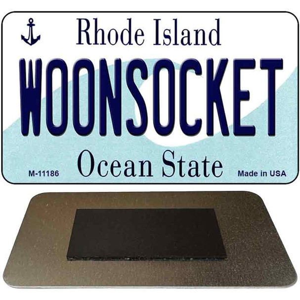 Woonsocket Rhode Island State License Plate Tag Novelty Magnet M-11186