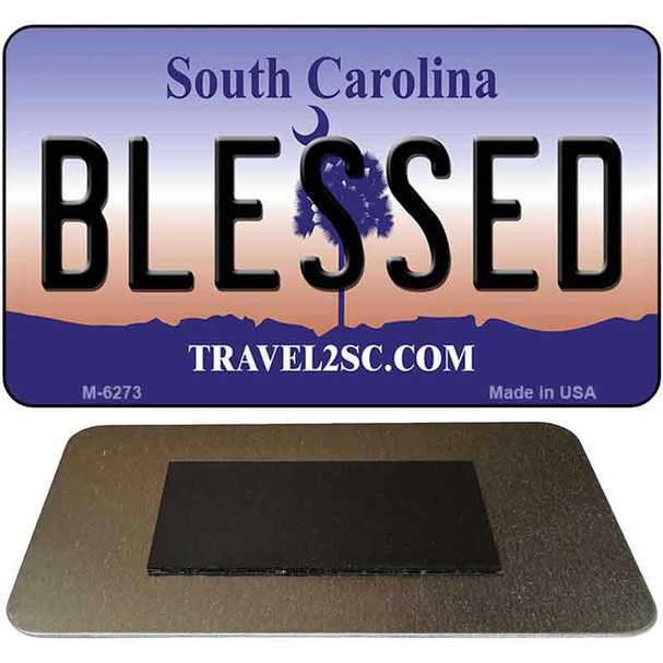 Blessed South Carolina State License Plate Tag Magnet M-6273