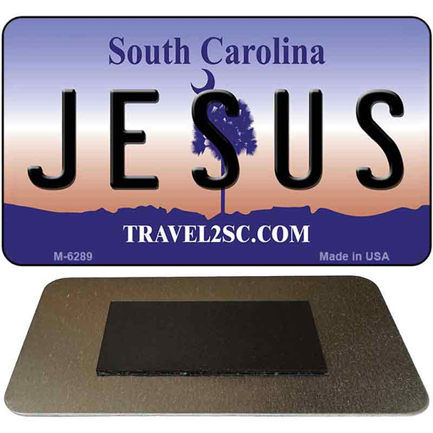 Jesus South Carolina State License Plate Tag Magnet M-6289