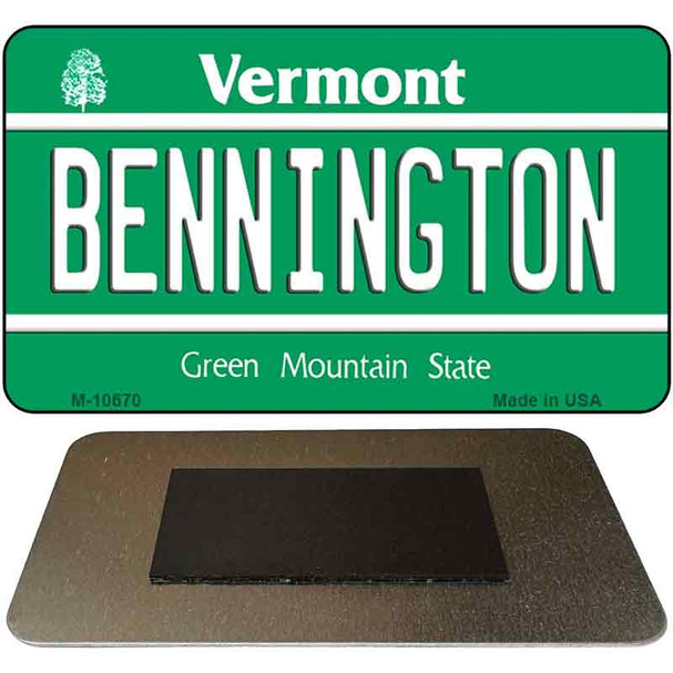 Bennington Vermont State License Plate Tag Novelty Magnet M-10670