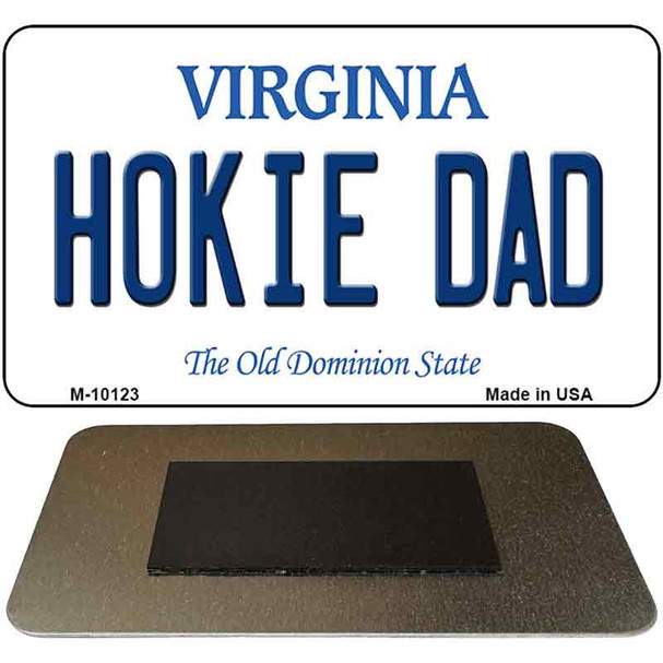 Hokie Dad Virginia State License Plate Tag Magnet M-10123