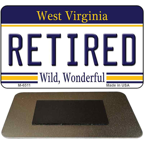 Retired West Virginia State License Plate Tag Magnet M-6511