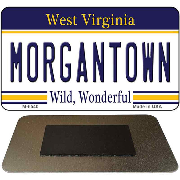 Morgantown West Virginia State License Plate Tag Magnet M-6540