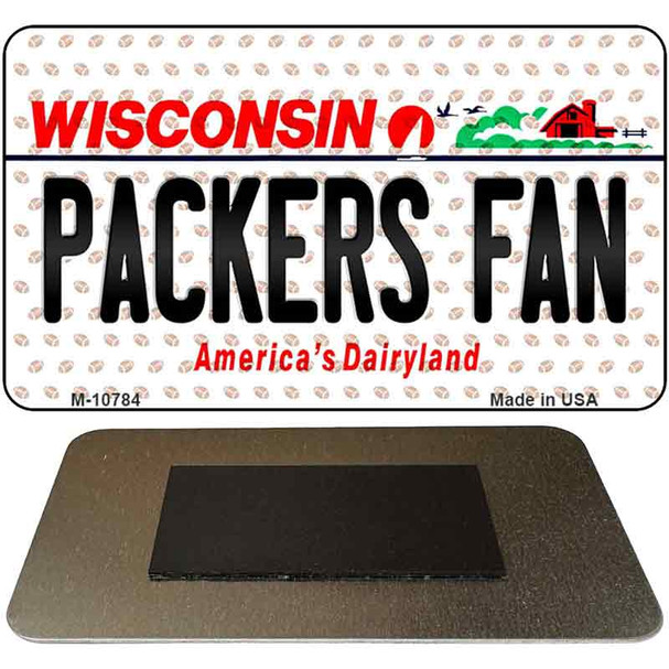 Packers Fan Wisconsin State License Plate Tag Magnet M-10784
