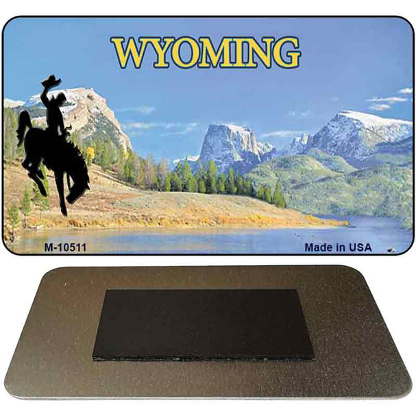 Wyoming Blank State License Plate Tag Magnet M-10511