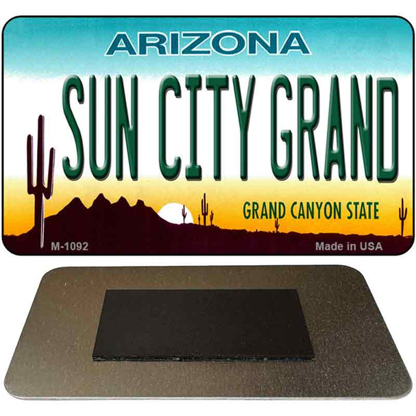 Sun City Grand Arizona State License Plate Tag Magnet M-1092