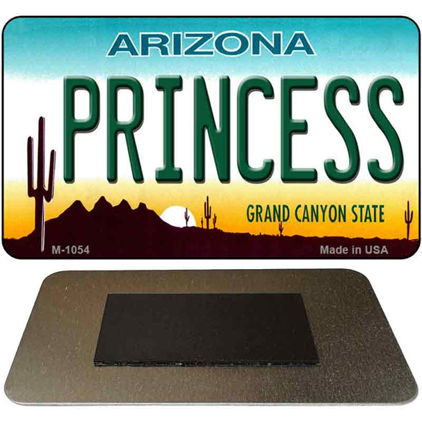 Princess Arizona State License Plate Tag Magnet M-1054