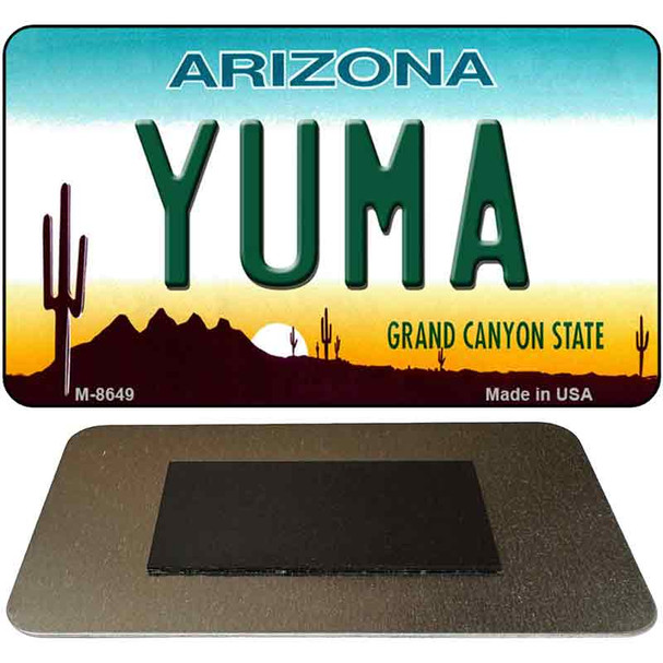 Yuma Arizona State License Plate Tag Magnet M-8649