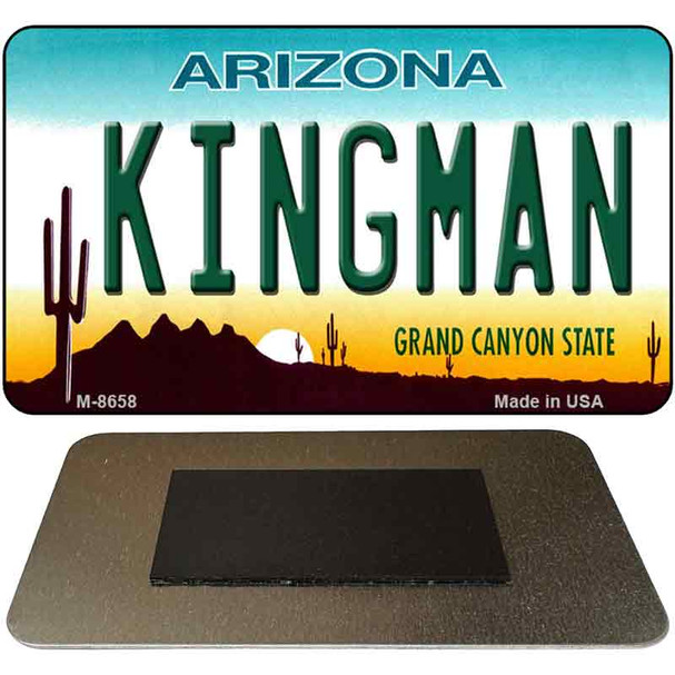 Kingman Arizona State License Plate Tag Magnet M-8658