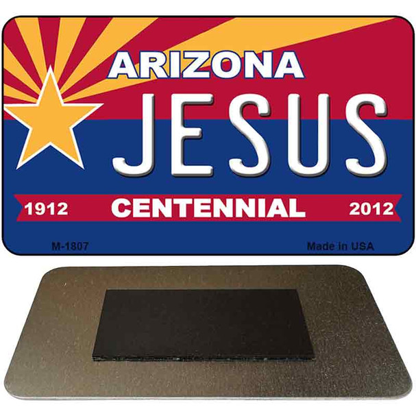 Jesus Arizona Centennial State License Plate Tag Magnet M-1807