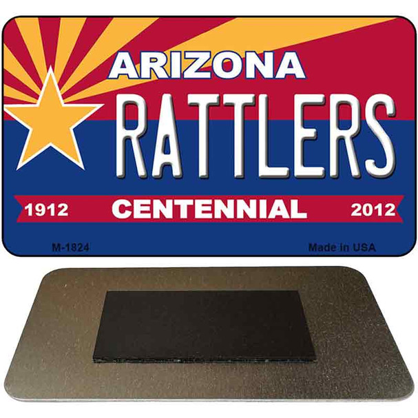 Rattlers Arizona Centennial State License Plate Tag Magnet M-1824