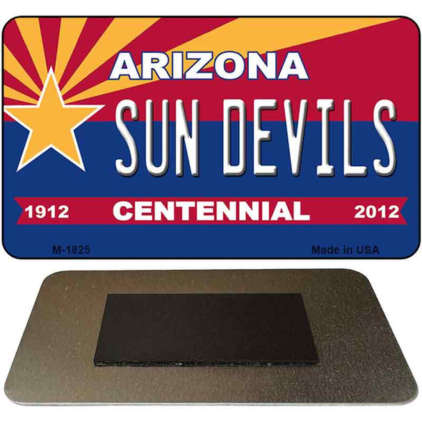 Sun Devils Arizona Centennial State License Plate Tag Magnet M-1825