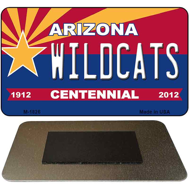 Wildcats Arizona Centennial State License Plate Tag Magnet M-1826