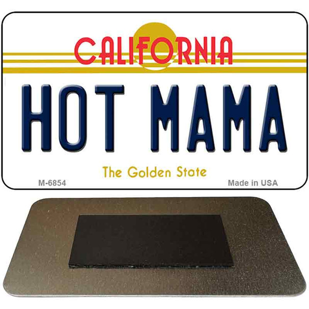 Hot Mama California State License Plate Tag Magnet M-6854