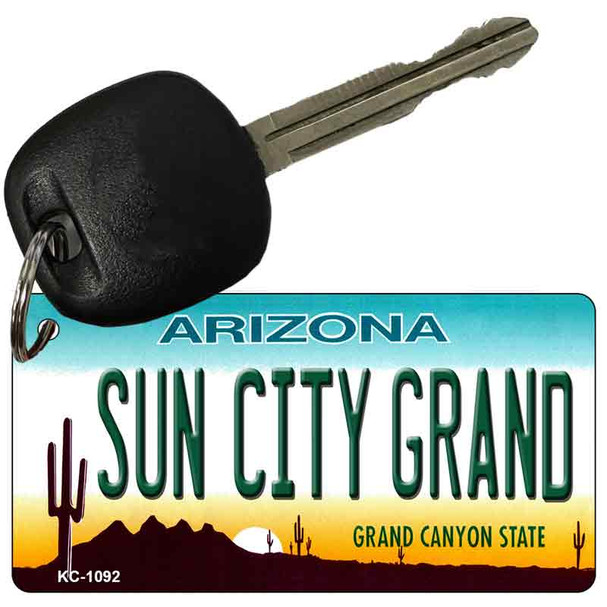 Sun City Grand Arizona State License Plate Tag Key Chain KC-1092