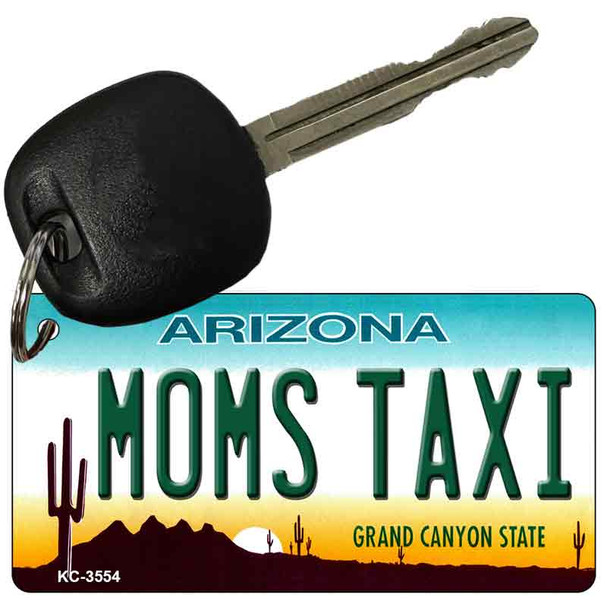 Moms Taxi Arizona State License Plate Tag Key Chain KC-3554