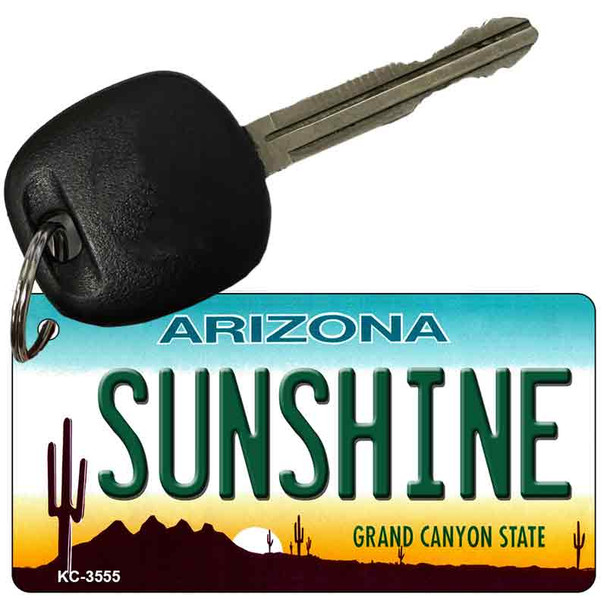Sunshine Arizona State License Plate Tag Key Chain KC-3555