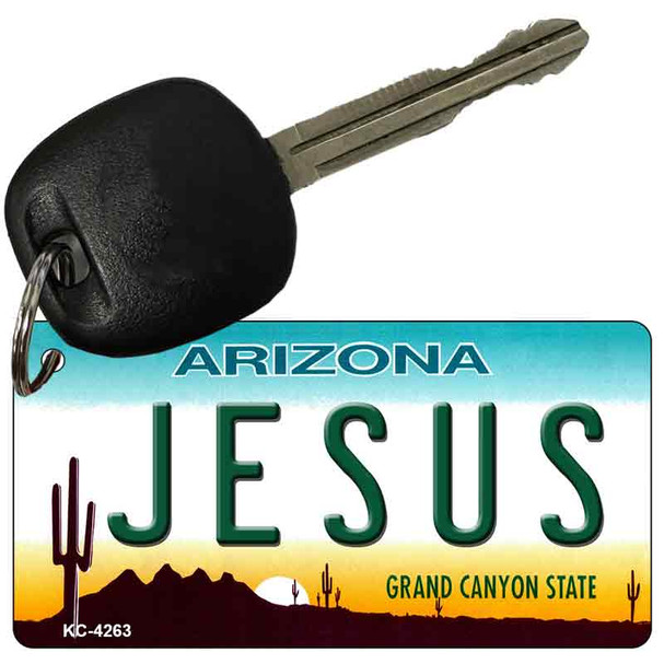 Jesus Arizona State License Plate Tag Key Chain KC-4263