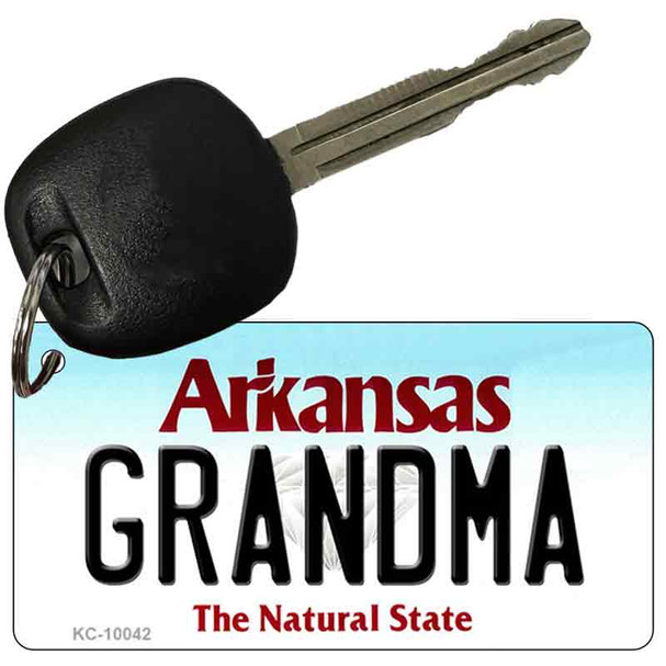 Grandma Arkansas State License Plate Tag Key Chain KC-10042