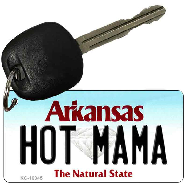 Hot Mama Arkansas State License Plate Tag Key Chain KC-10045