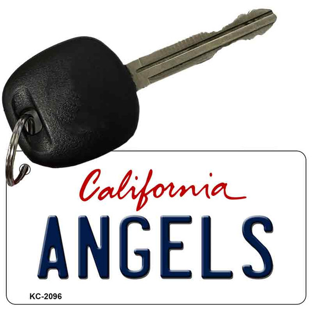 Angels California State License Plate Tag Key Chain KC-2096
