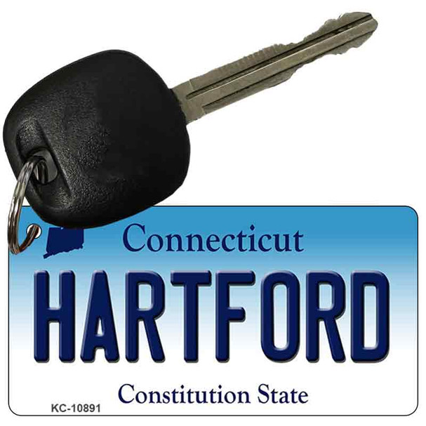 Hartford Connecticut State License Plate Tag Key Chain KC-10891