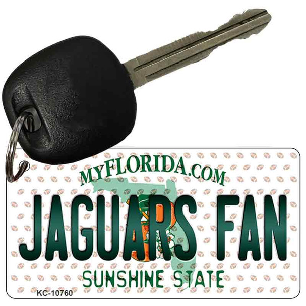 Jaguars Fan Florida State License Plate Tag Key Chain KC-10760