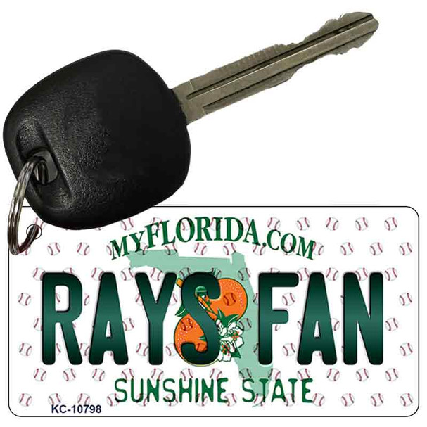 Rays Fan Florida State License Plate Tag Key Chain KC-10798