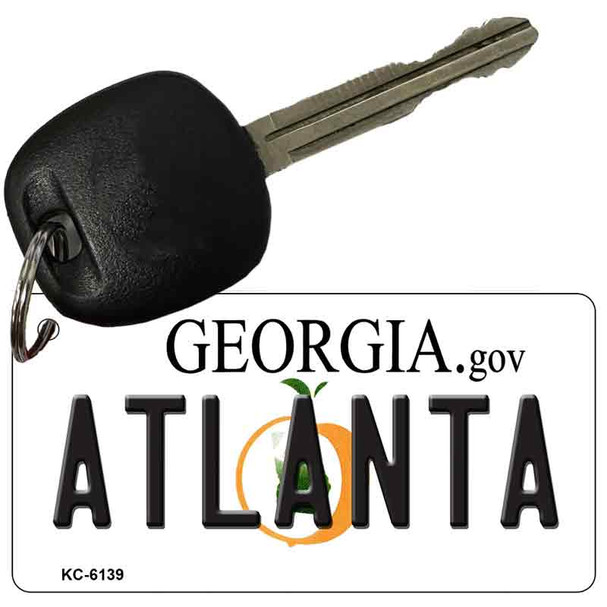 Atlanta Georgia State License Plate Tag Novelty Key Chain KC-6139