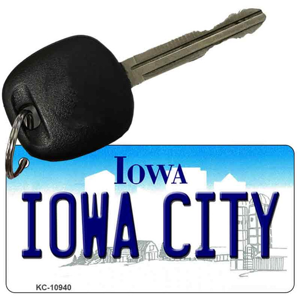 Iowa City State License Plate Tag Novelty Key Chain KC-10940