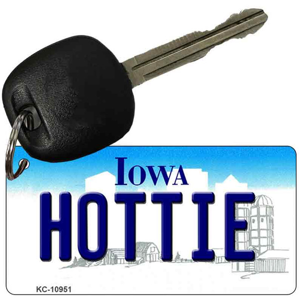 Hottie Iowa State License Plate Tag Novelty Key Chain KC-10951