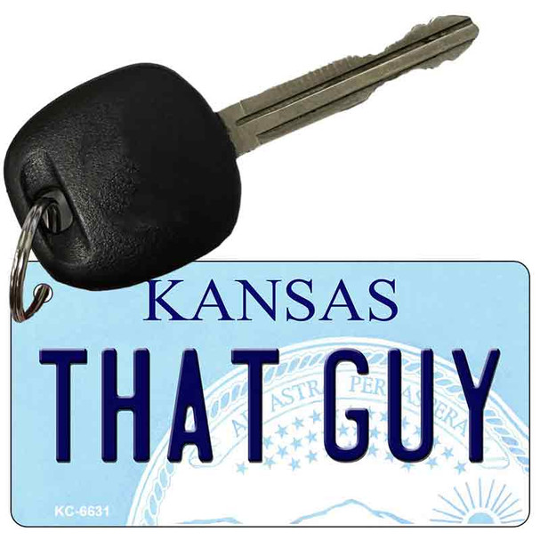 That Guy Kansas State License Plate Tag Novelty Key Chain KC-6631