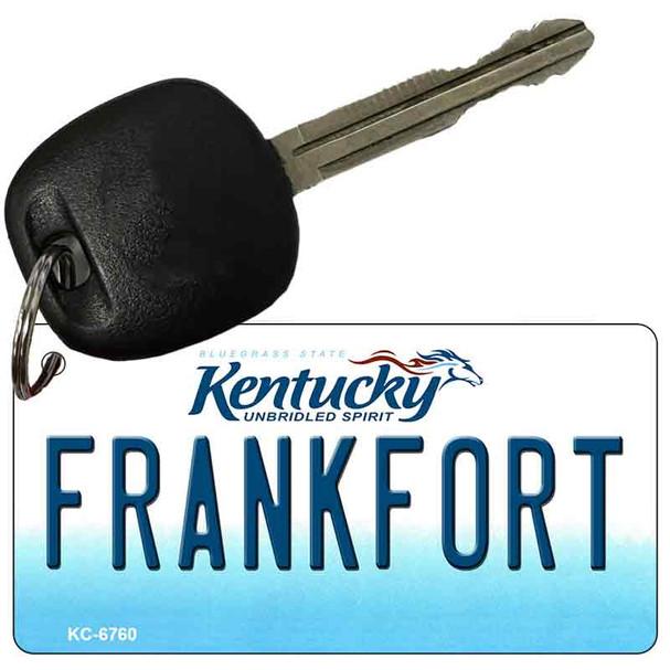 Frankfort Kentucky State License Plate Tag Novelty Key Chain KC-6760