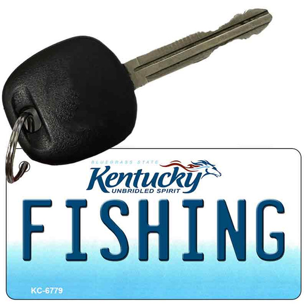 Fishing Kentucky State License Plate Tag Novelty Key Chain KC-6779