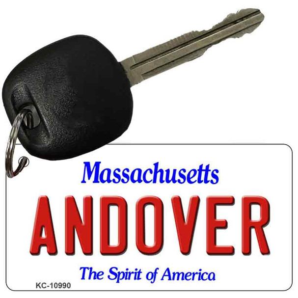 Andover Massachusetts State License Plate Tag Key Chain KC-10990